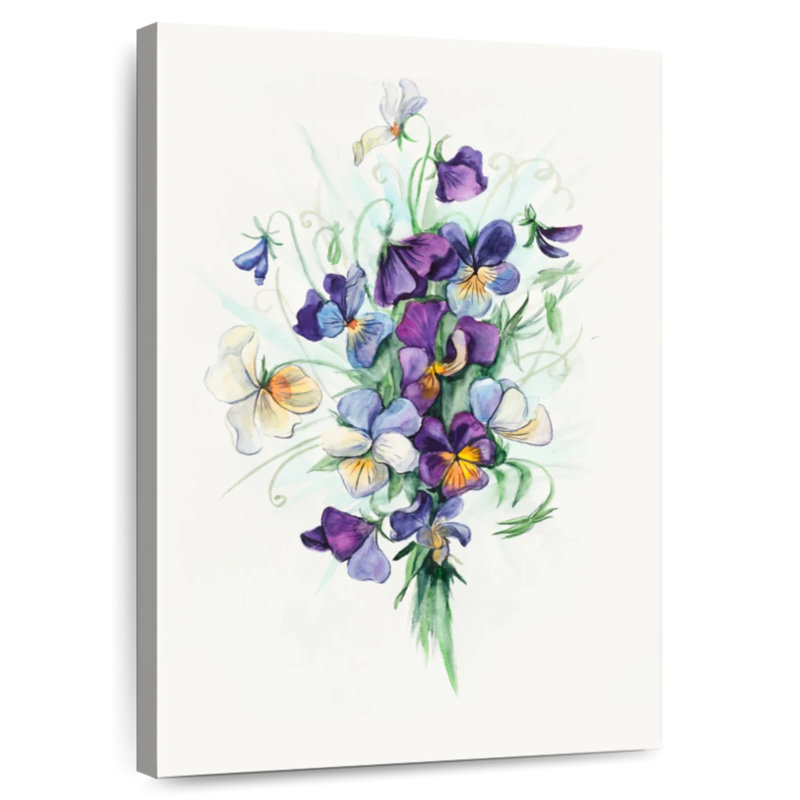 Harnek Bouquet Of Violets, 12" H x 8" W