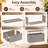 Emperic Design 44.31'' W 80 Gallons Water Resistant Resin Lockable Deck Box in Brown