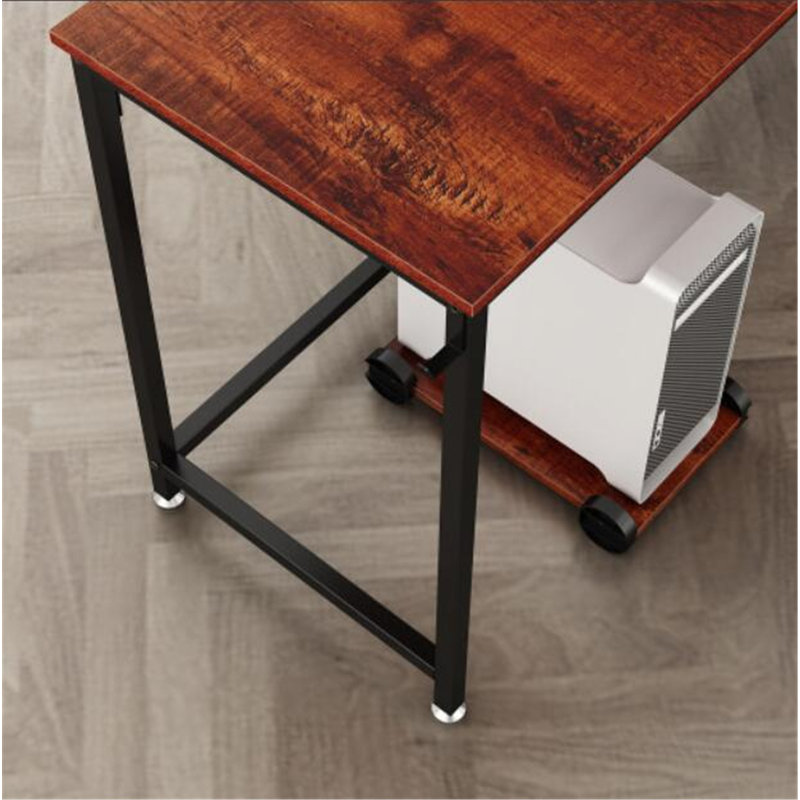 Caylene L-Shaped Metal Base Computer Desk