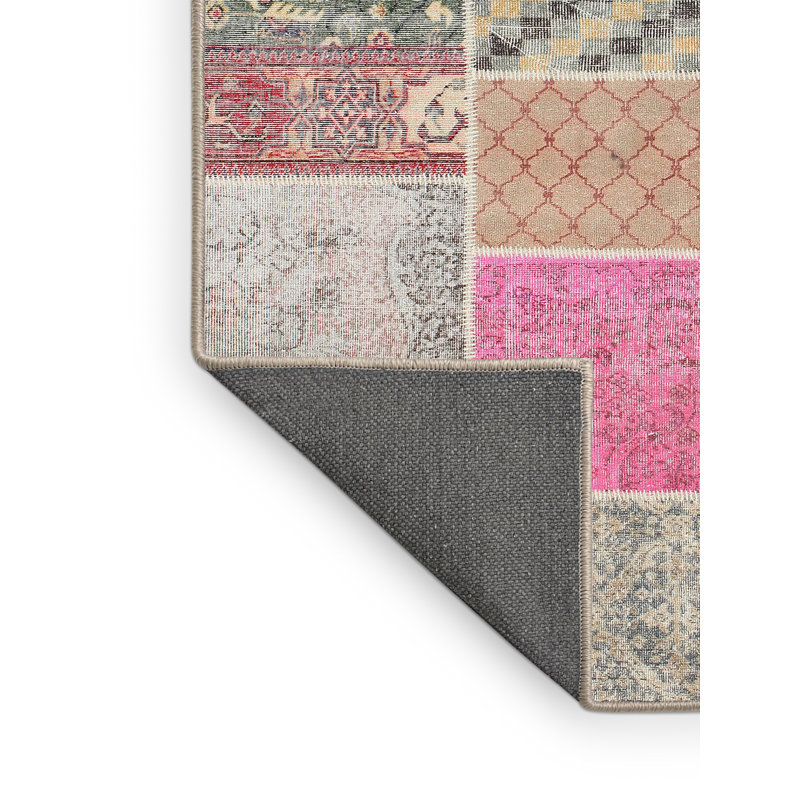 Tapis gris/beige/brun contemporain, Rectangle 7 pi x 9 pi