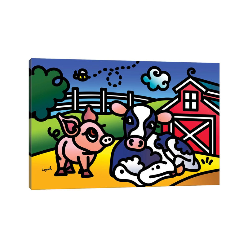 Farm Doodles I by Lisa Lopuck - Wrapped Canvas Print, 101.6 cm H x 66.04 cm W x 1.91 cm D