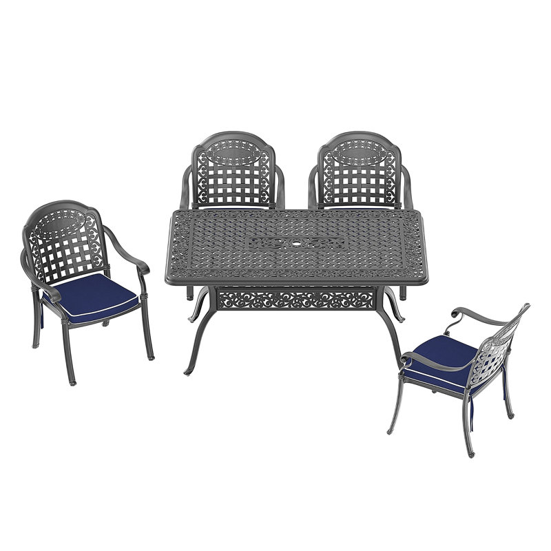 Meubles de jardin en aluminium coulé, 4