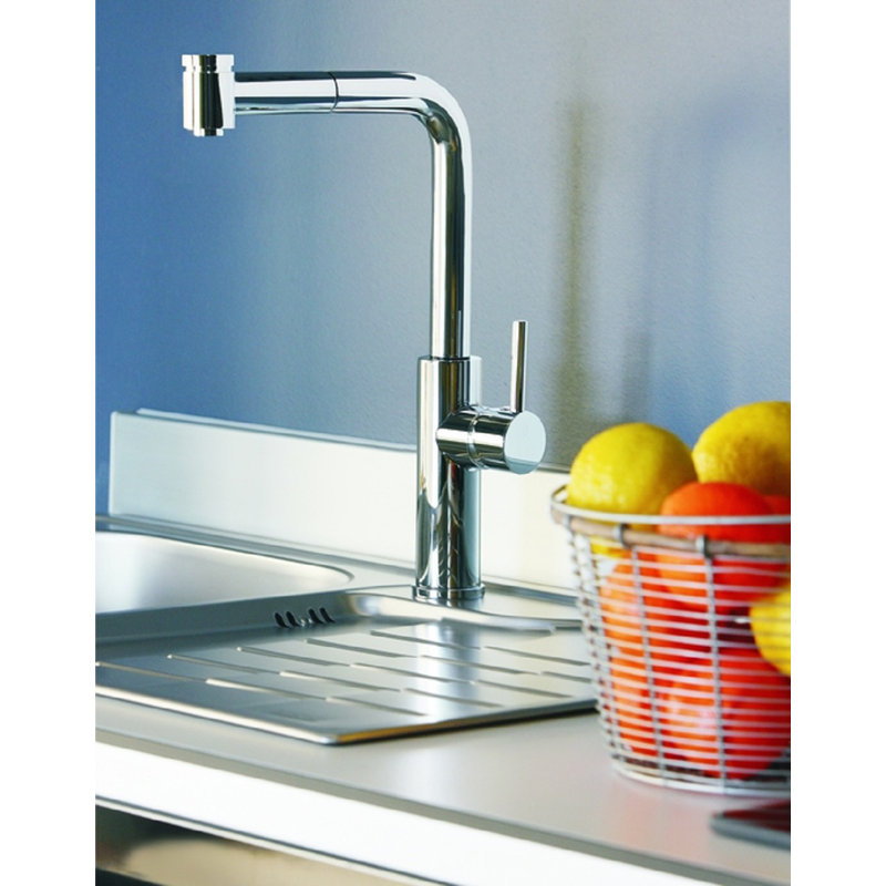 Robinet de cuisine à poignée simple Millennium, Chrome