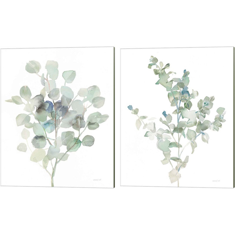 «Eucalyptus Cool» par Danhui Nai, art sur toile (ensemble de 2)