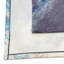 Chemin de table bleu et gris, chemin de table bleu moderne en toile de jute pour commode