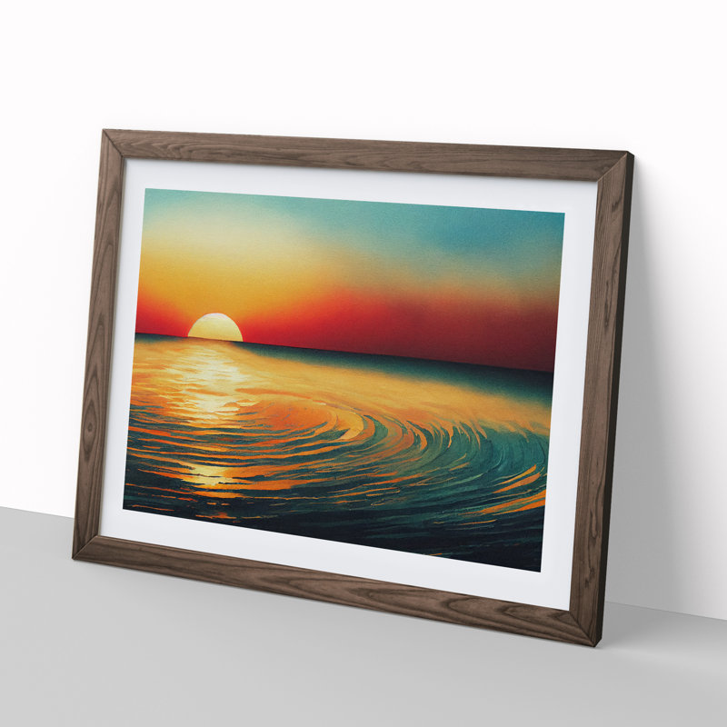 Glorious Watercolour Sunset Vol.2 - Framed Print