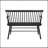 1Pc Casual Farmhouse Relaxed Vintage Wood Spindle Back Bench Wooden Chair-1851958343