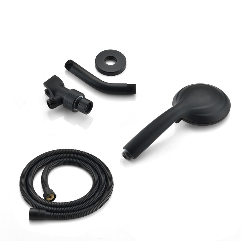 Rain Handheld Shower Head 1.8 GPM GPM, Matte Black 