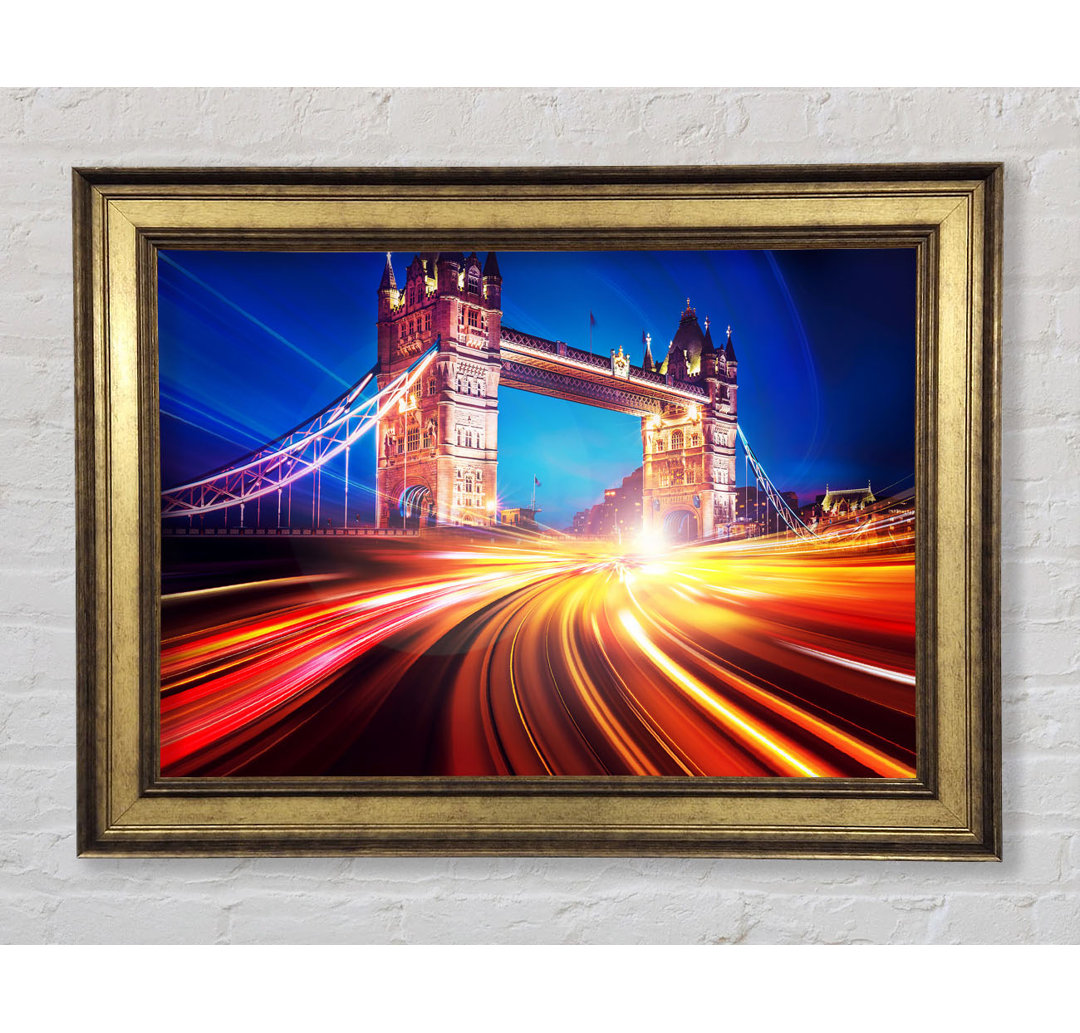 Tower Bridge Speed Of Light 2 - Einzelne Bilderrahmen Kunstdrucke