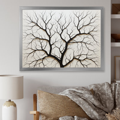 Arbre de minimalisme américain, impression sur toile