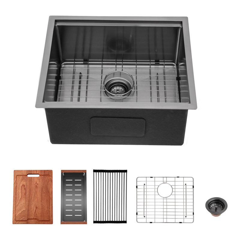 23'' L Single Bowl Stainless Steel Kitchen Sink