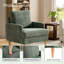 Fauteuil Clancy avec pieds en bois massif-111700366