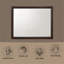 Miroir de commode foncé foncé