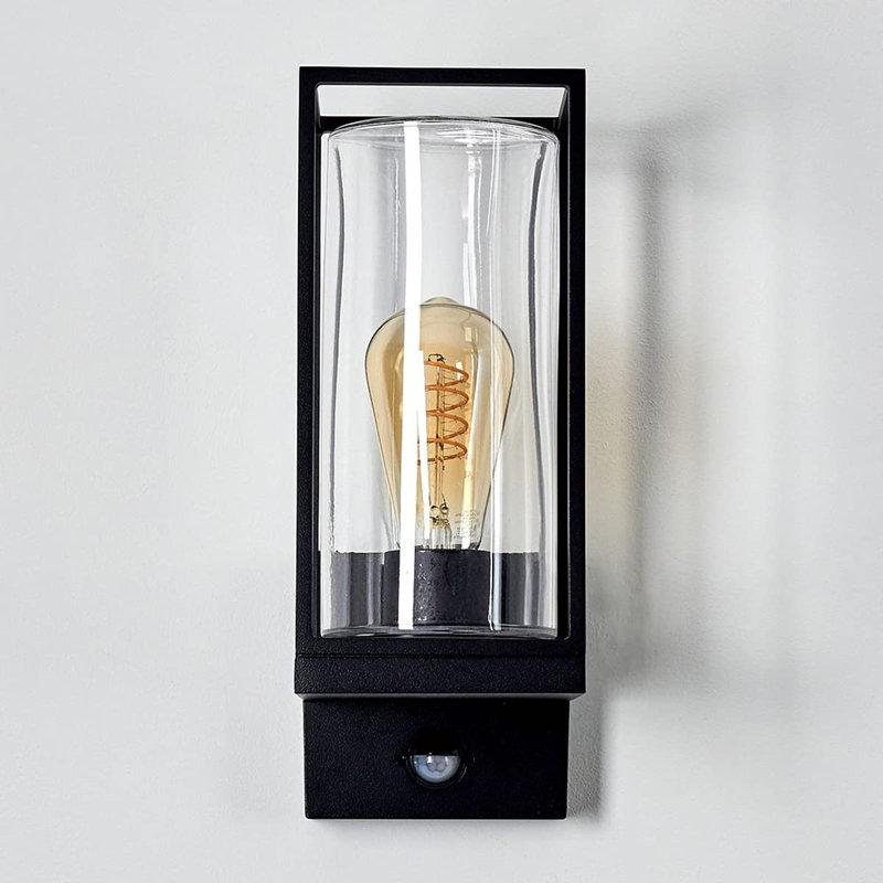 Fareem Black Outdoor Armed Sconce