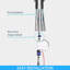 Robinet de cuisine tactile avec douchette extractible-110958455