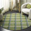 Giedre Geometric Hand Tufted Cotton/Wool Area Rug in Green/Beige-914687391