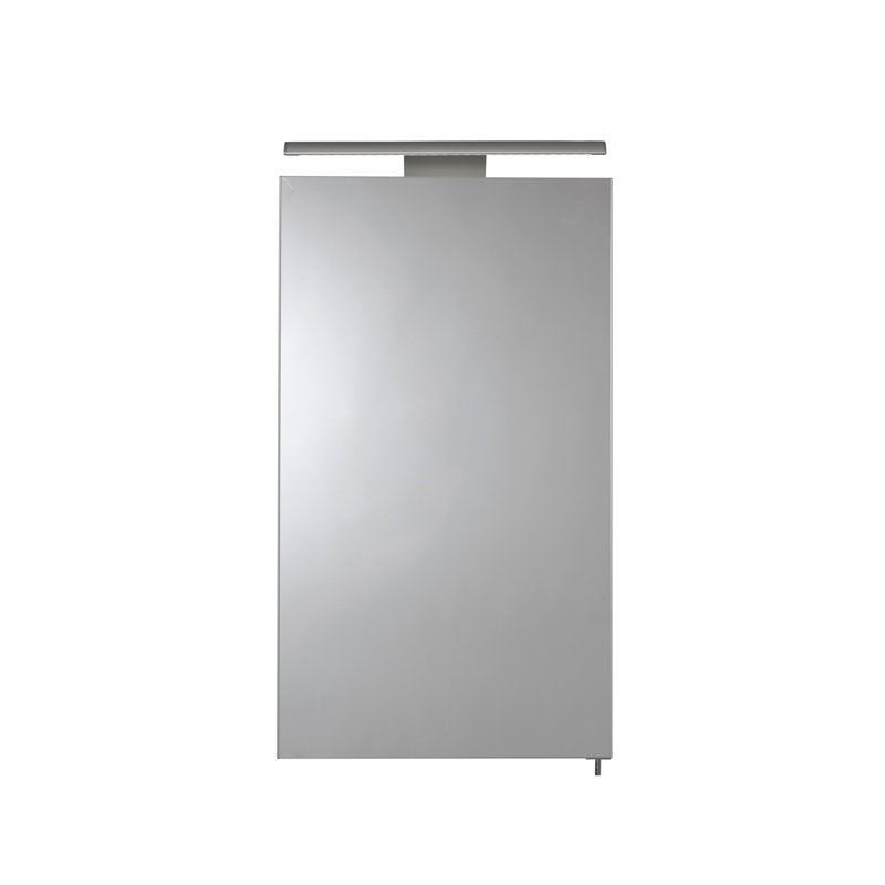 400mm W 766mm H Surface Frameless Medicine Cabinet Mirror 2 Adjustable