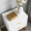 Table de chevet moderne avec 2 tiroirs et rangement