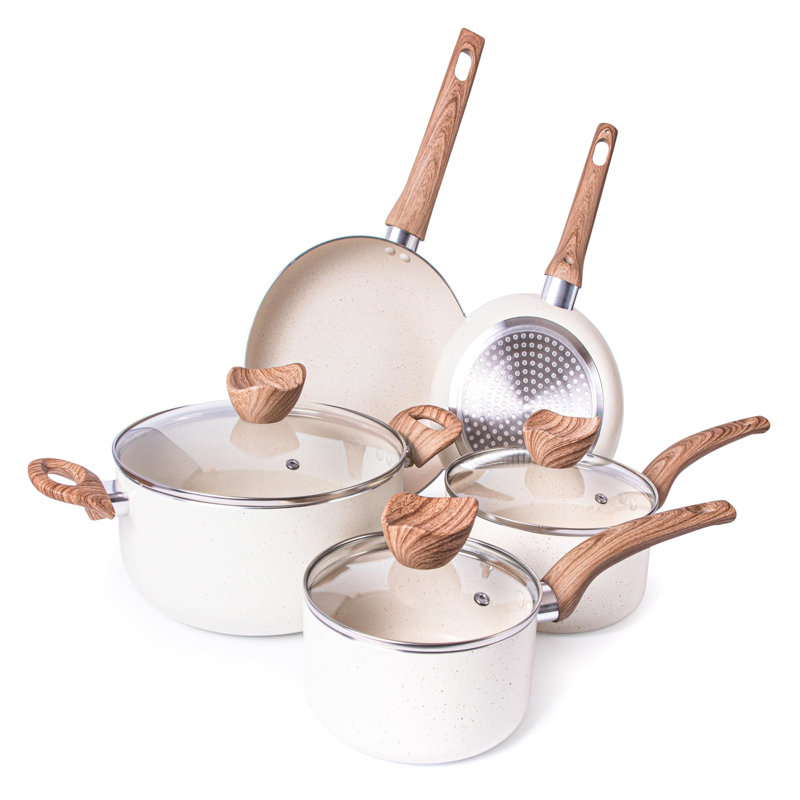 Tomasi 8 - Piece Granite Cookware Set