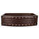 33" Hammered Copper Rounded Apron Front Single Basin Kitchen Sink with Barrel Strap Design