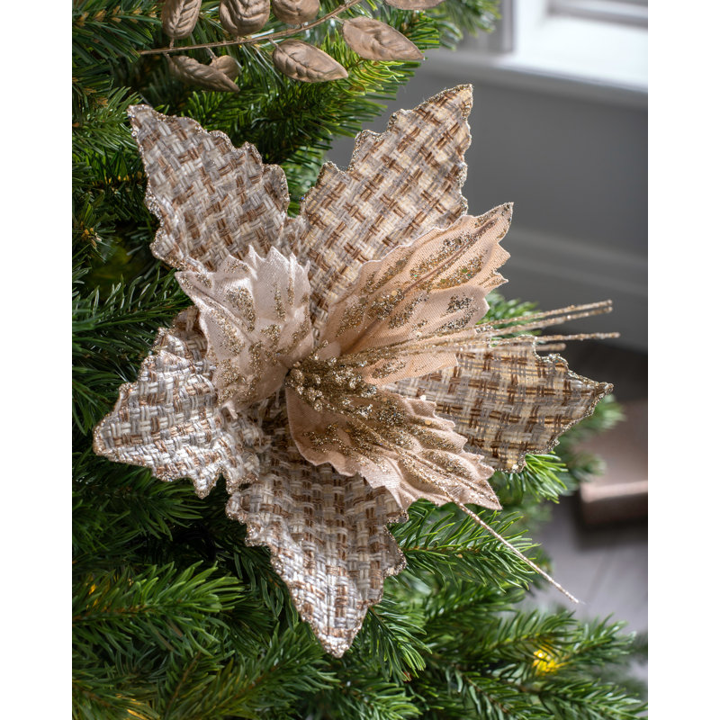 Fabric Poinsettia Arrangement