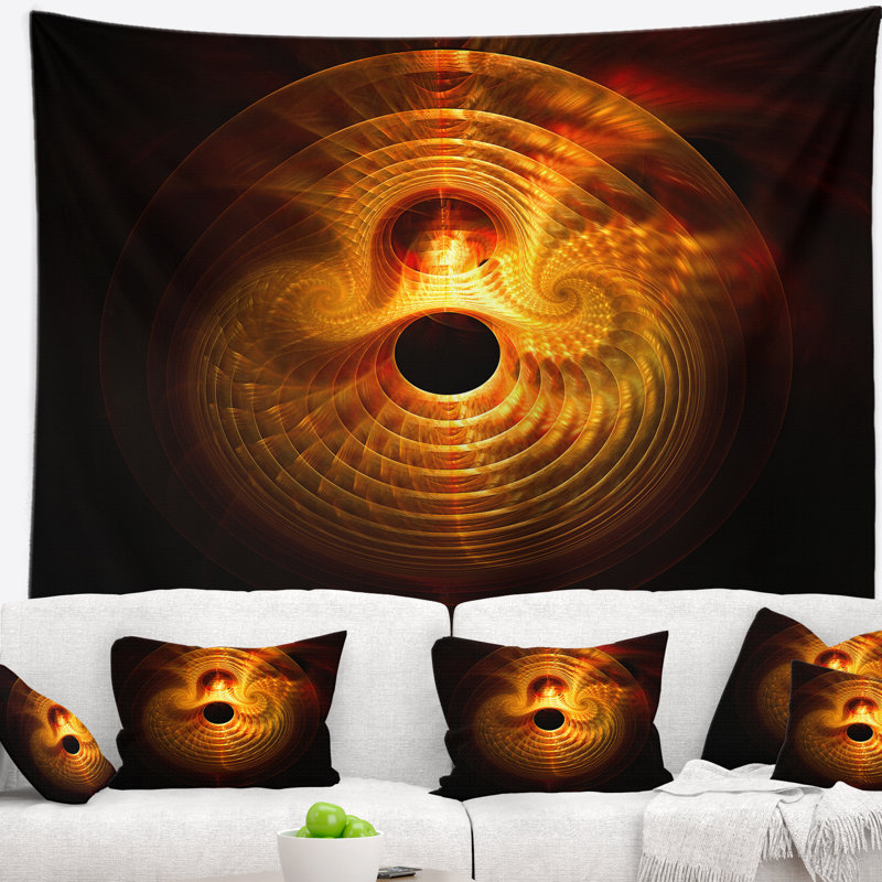 Tapisserie de lumières magiques abstraites et claires, H 32 po x l 39 po