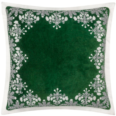 Winter Bloom Square Throw Cushion