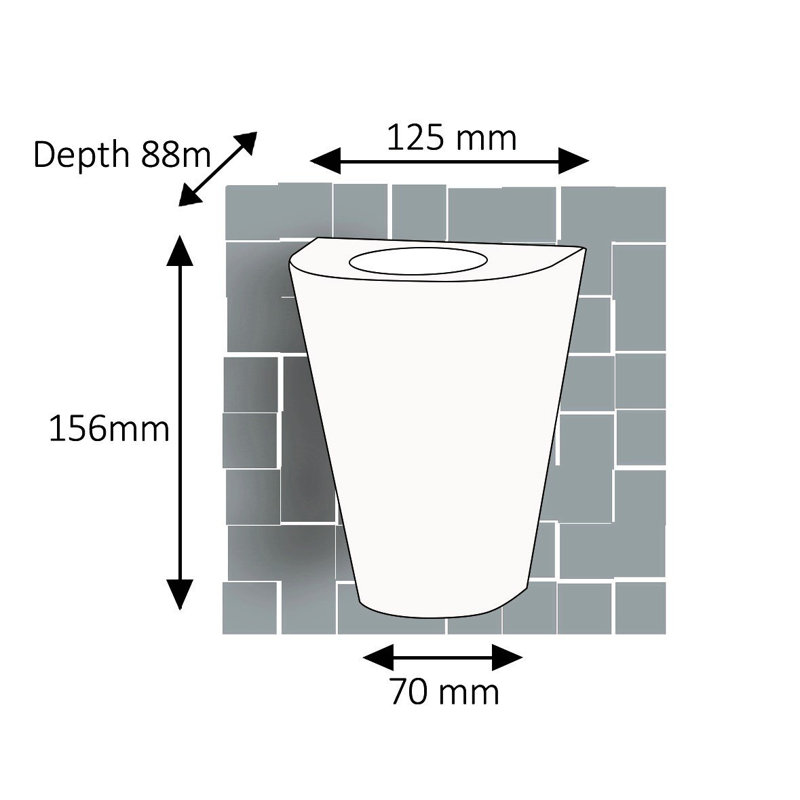 Caulders 2 - Bulb 39.62cm H Outdoor Flush Mount, White