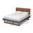 Omaque Upholstered, Queen Platform Bed, Dark Grey/Ash Walnut 58.3'' H X 64'' W X 84'' L-118502032