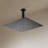 1-Spray Patterns With 2.5 GPM 15.7 In. Ceiling Mount Fixed Shower Head In Matte Black