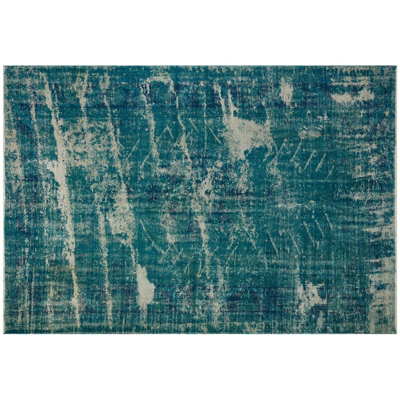 Tapis turc oriental beige en laine noué à la main