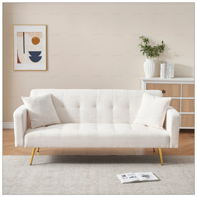 Canapé-lit polyvalent avec table basse transformable et fabrication robuste pour une utilisation pratique dans tout espace de vie