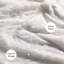 Couverture décorative extra douce en fausse fourrure pour lit simple 70 po x 78 po, poil long réversible à poils longs pelucheux, douillet moelleux douillet en microfibre pour canapé-lit, blanc crème-109011197