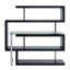 Bureau en verre transparent avec finition chromée ultrabrillante et tablette-1012179060