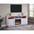Ambrogio 70"W Fireplace TV Stand Console With Heater, LED Light-30039745