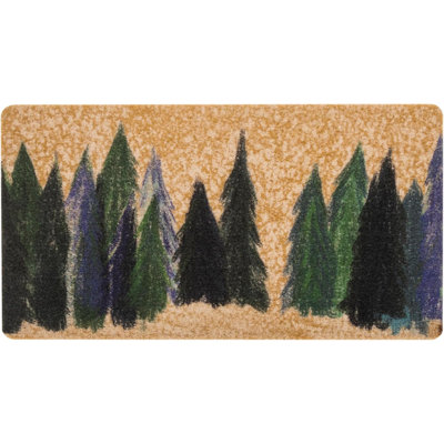 Paillasson de Noël pour l'intérieur et l'extérieur - Paillasson d'entrée de Noël 17 x 30 po