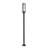 Aura 1 Light Outdoor Post Mounted Fixture in Black