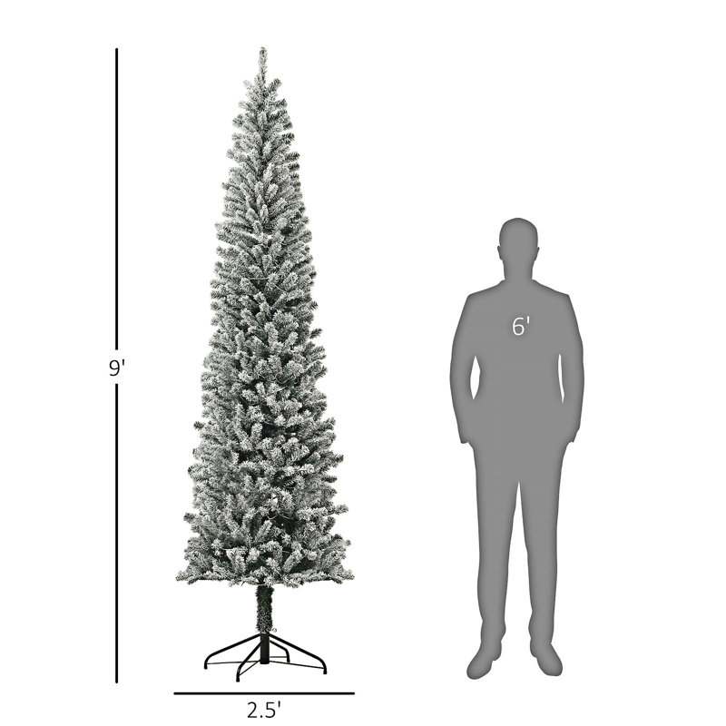 Arbre de Noël crayon pré-éclairé, 8'10"