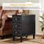 Soichi solid wood 3 - drawer end table set-1166870723