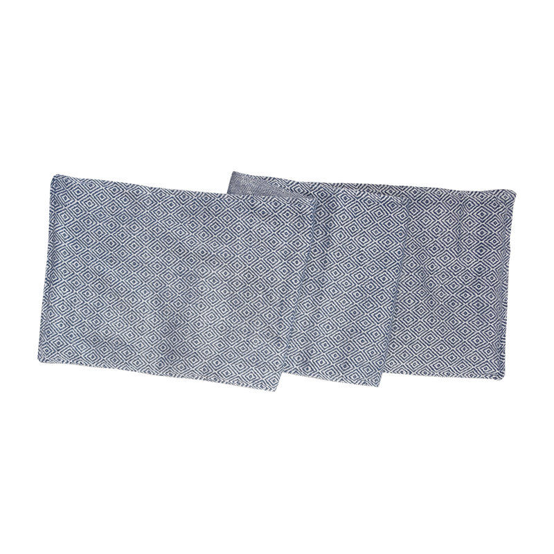 Geometric Table Runner, Gray