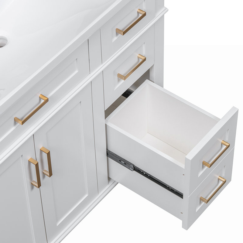 Base de meuble-lavabo simple 36 po seulement, Blanc