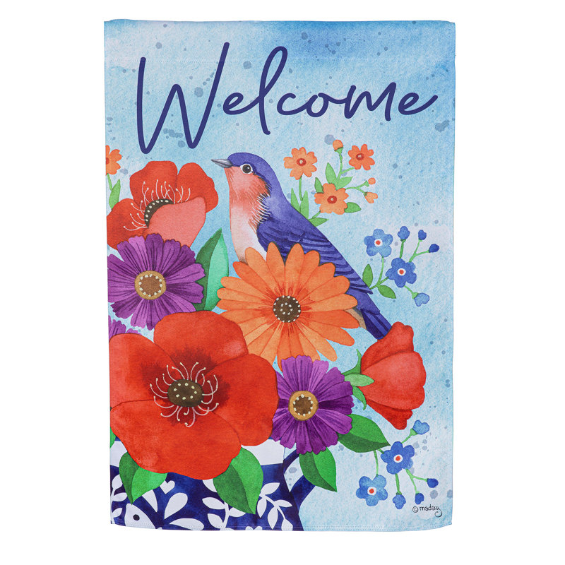 Drapeau de maison Bluebird Blooms