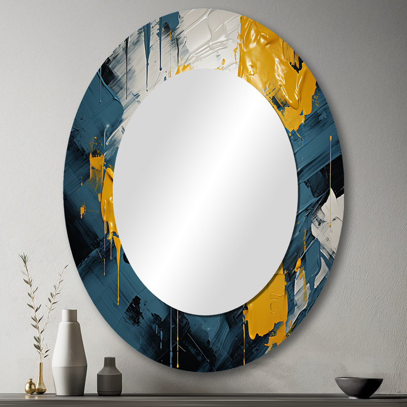 Miroir mural oval, 43" x 33"