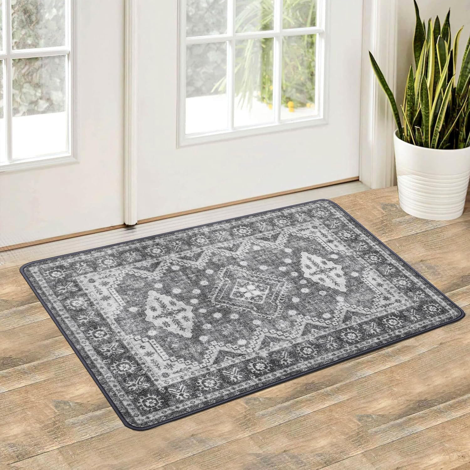 Bungalow Rose Alanny Area Rug for Living Room Machine Washable Rugs Non