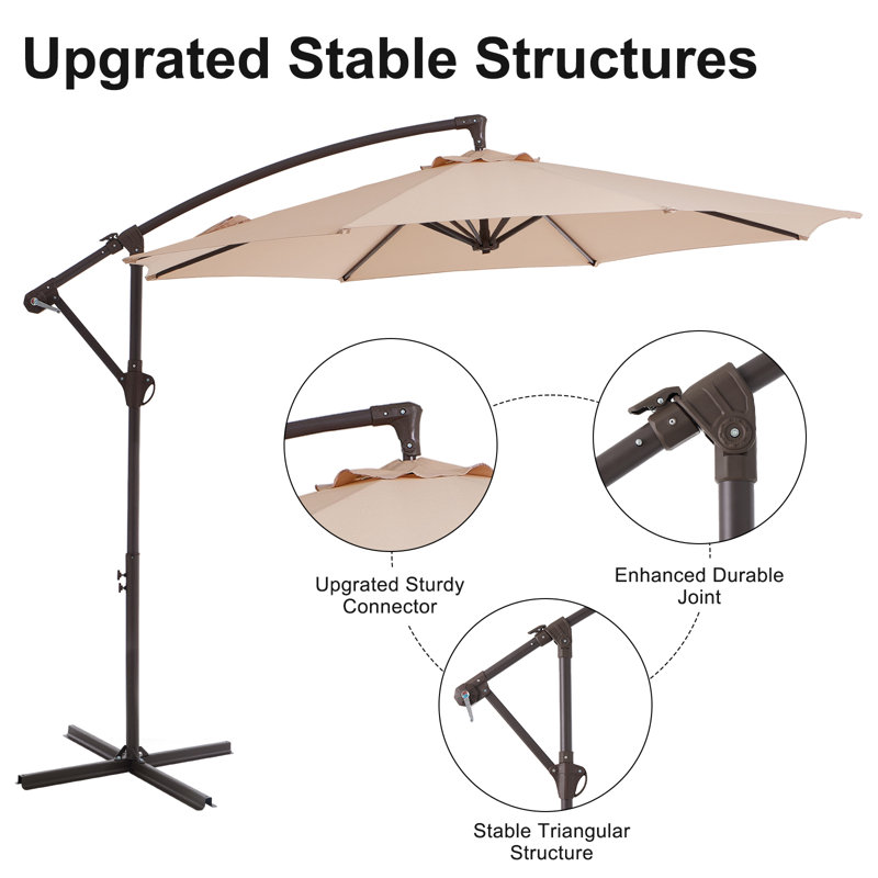 canvas market patio umbrella 9' Market Style Outdoor Umbrella with Wind Vent Canvas Jockey Red