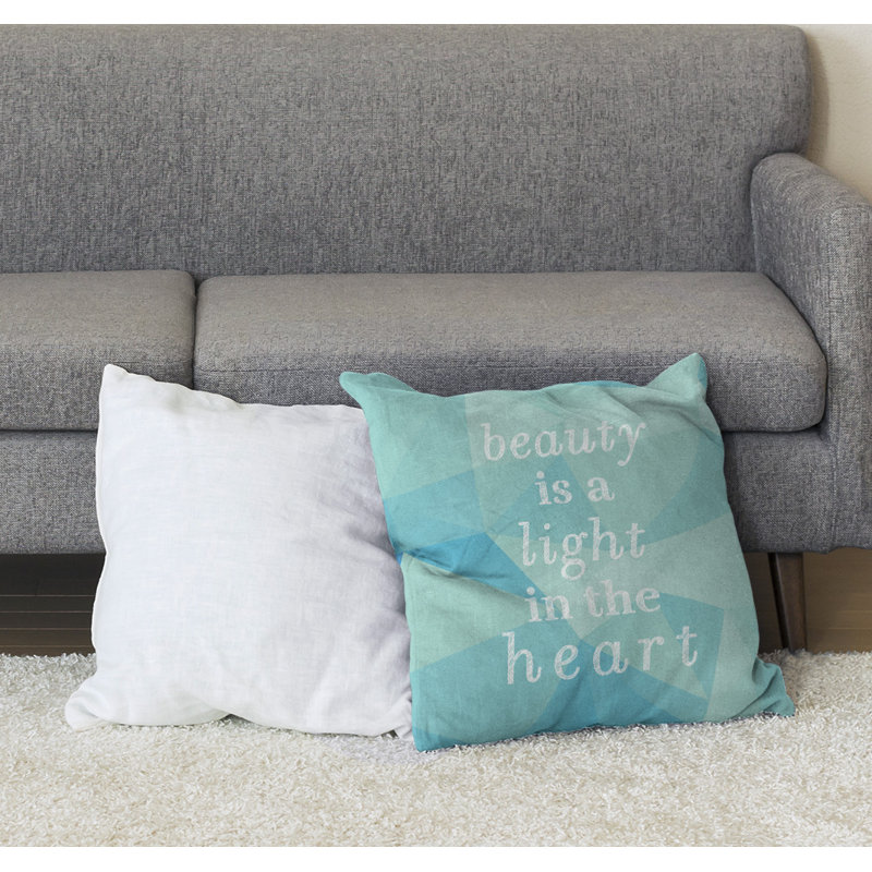 Reversible Throw Pillow, 36" H x 36" W, Zircon