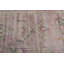 Tapis turc rétro Oushak Herki en rose pour chambre à coucher ou salle à manger avec motif tribal oriental