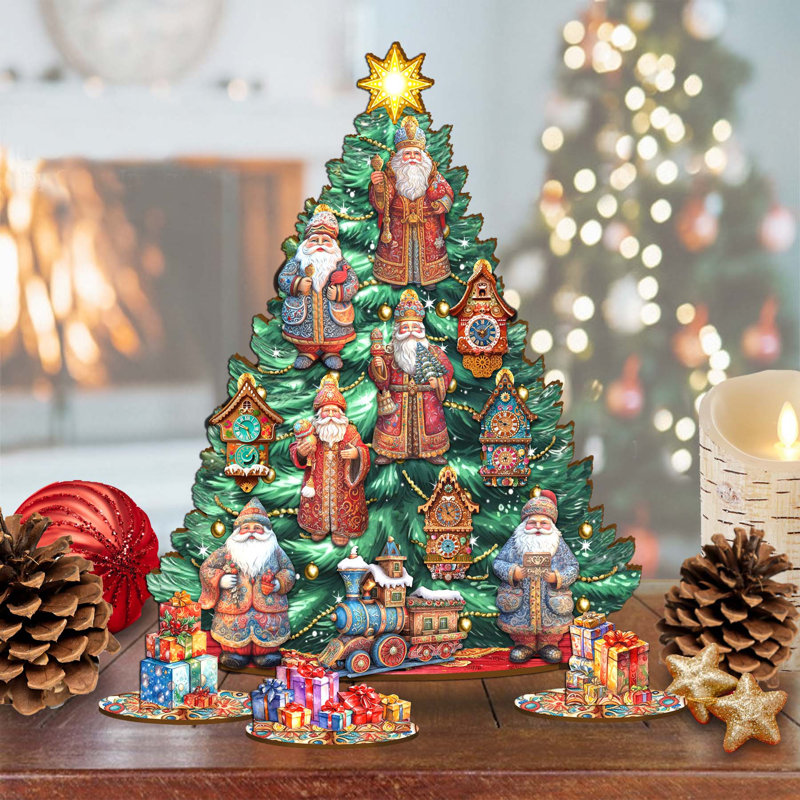 Arbre de Noël de Noël à collectionner Santa