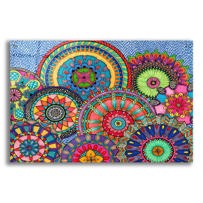 Mandala parade sur plastique / acrylique par Hello Angel Print