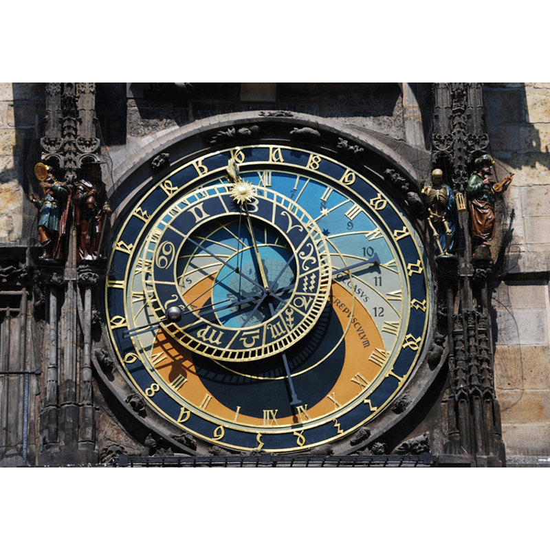 Prague - Horloge astronomique, H 13 po x l 18 po